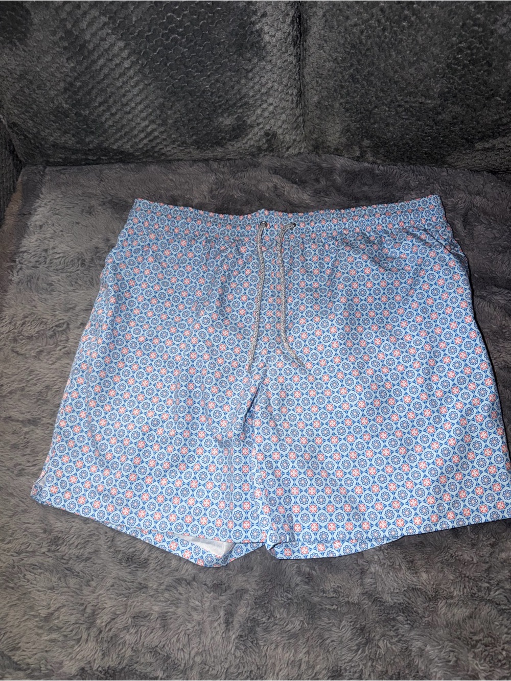Michael’s Men's Light Blue Patterned Swim Trunks
